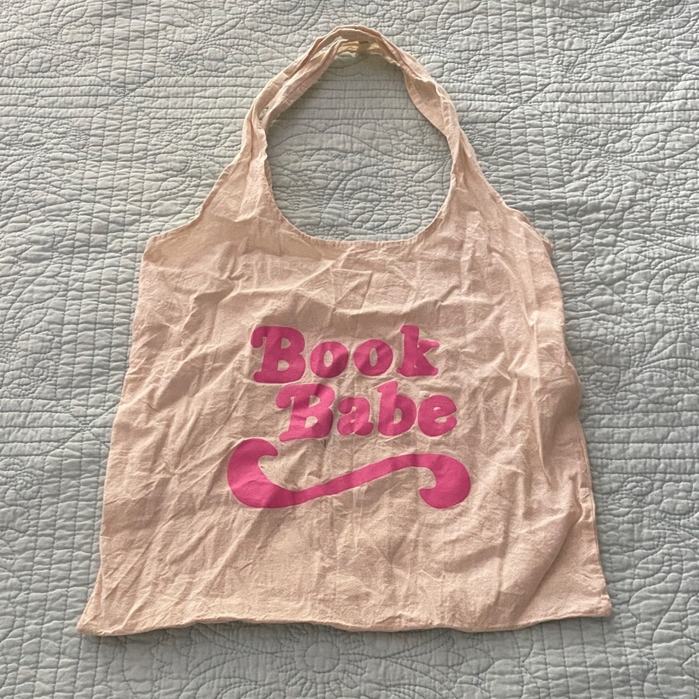 Pink 'Book Babe' Tote Bag